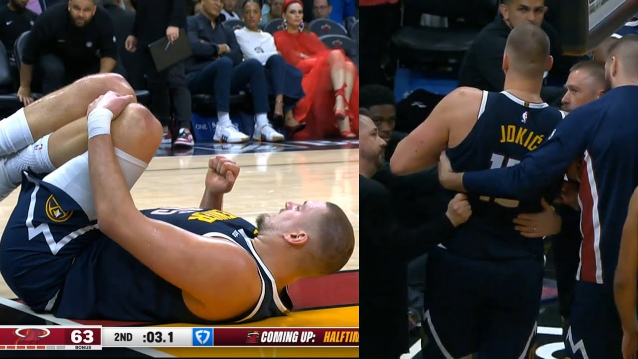 Nikola Jokić Injured as Nuggets Fall to Heat